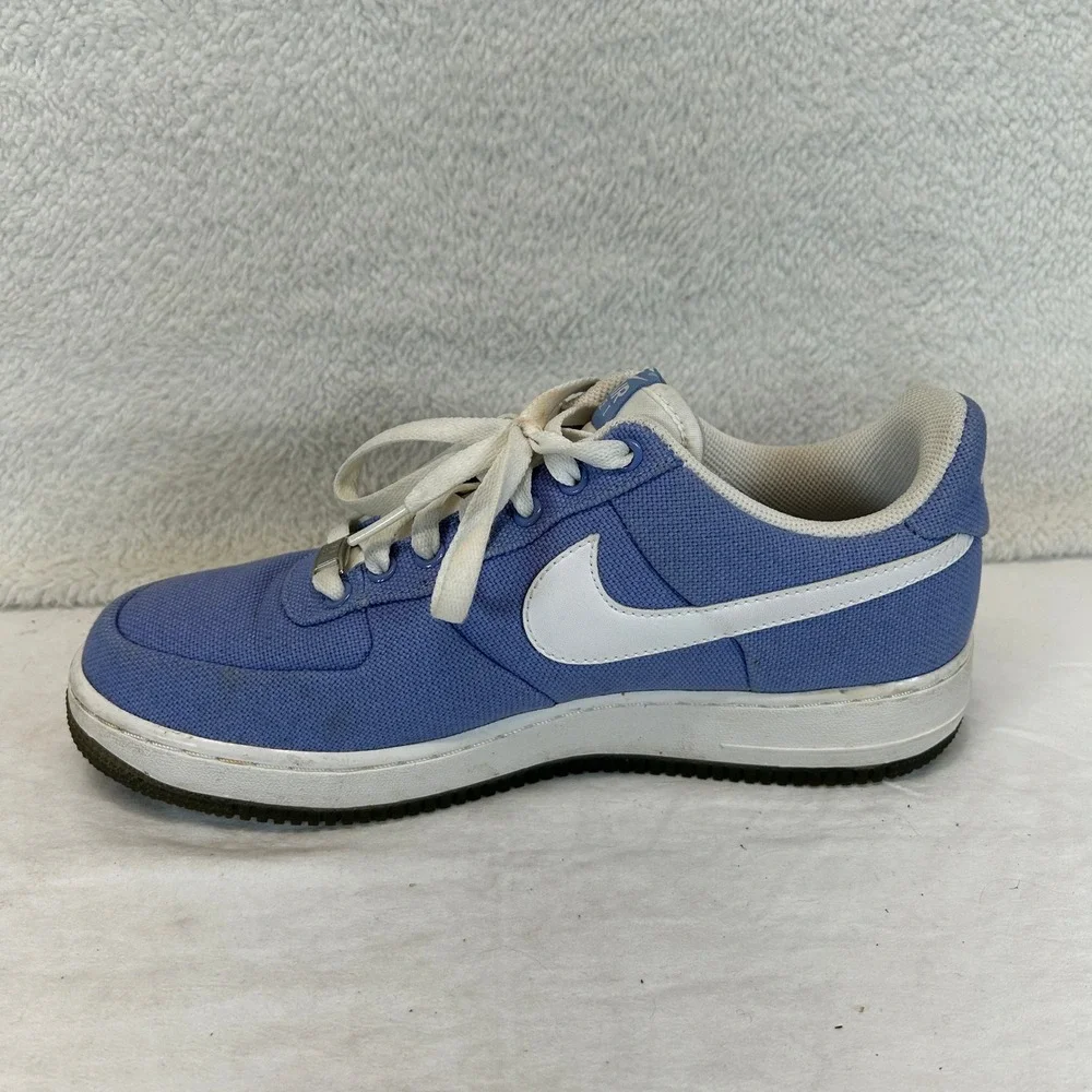 Nike Air Force 1 Low Canvas Blue White Sneakers Shoes 318636-511 Women's Size 10